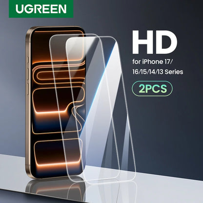 UGREEN 2-Pack Tempered Glass iPhone Protector