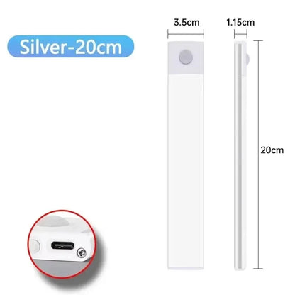 10/20/30/40/50cm 3 in 1 Under Cabinet Lights LED Motion Sensor Light for Cupboard Bedroom Wardrobe Closet Indoor Night Light