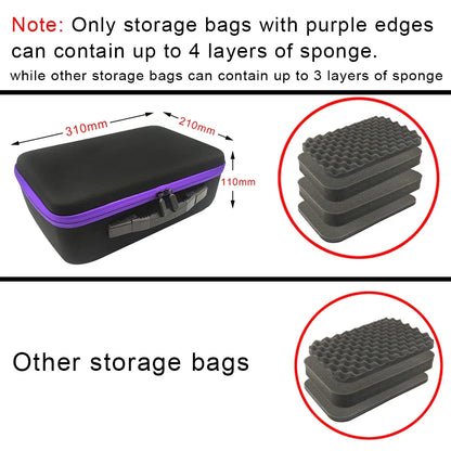 DIY Foam Hard Carry Case Storage Box Travel Zipper Bag For Outdoor Tool Accessories Personalization Shockproof Camera Bag
