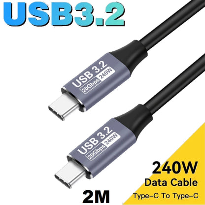 8K USB4 Type C Cable 40Gbps 240W PD3.1 QC4.0 For Samung Thunderbolt 4 Fast Charging Cable Thunderbolt3 USB C to C Data Transfer