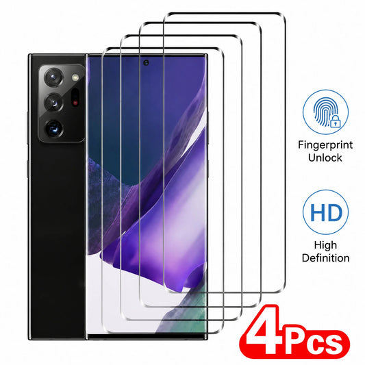 4-1Pcs Curved Tempered Glass For Samsung Galaxy S26 Ultra S25 S24 S23 S22 S21 Ultra Plus Note 20 S8 S9 Screen Protector Glass