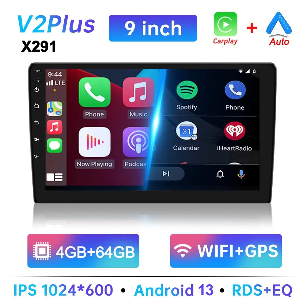 7/9/10 Inch Universal Android 13 Car Radio 64G Autoradio Android 2 Din Car Radio GPS BT Central Multimedia Smart Car Systems