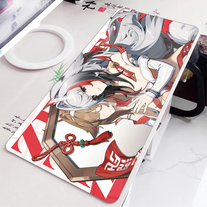 ZZZ Gaming Hoshimi Miyabi Ye Shunguang Remielle Sigrid Mouse Pad Zenless Zone Zero Keyboard Desk Mats XXL Anime Girls Mousepad