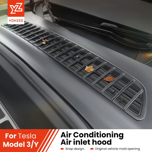 YZ Air Inlet Protective Cover For Tesla Model Y YLJuniper Highland Model 3 Anti-insect Anti-fouling Front Air-Conditioning Cover