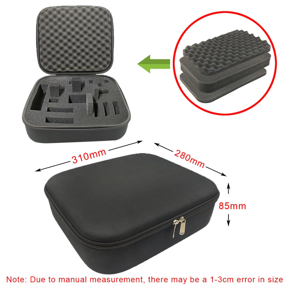 DIY Foam Hard Carry Case Storage Box Travel Zipper Bag For Outdoor Tool Accessories Personalization Shockproof Camera Bag
