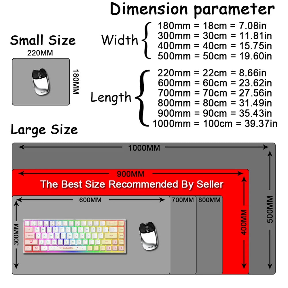 Hot Sell Large Gaming Mouse Pad Multi-size Gamer Mat Abstract XL Computer Cushion Keyboard Desk Non-Slip Rubber Locking Edge Rug