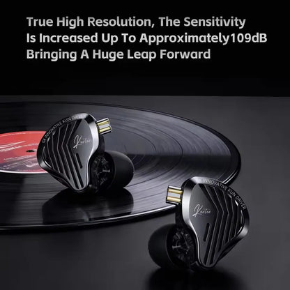 GK KUNTEN Dynamic Drive Headphones HIFI Heavy Bass Earbuds Sports Metal Headphones Detachable Headphones Gaming Headset Type-C