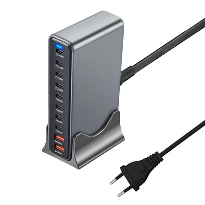 800w Charger GaN USB C Fast Desktop 10-port USB Type C PD3.1 Charger Fast Charging for iPhone 16 15 14 Samsung S24 Xiaomi Laptop