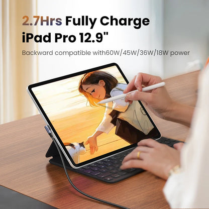 UGREEN 90 Degree PD100W 60W USB C to USB C Charging Cable for iPhone 17 Samsung MacBook iPad Quick Charge 4.0 Fast Charging Cord