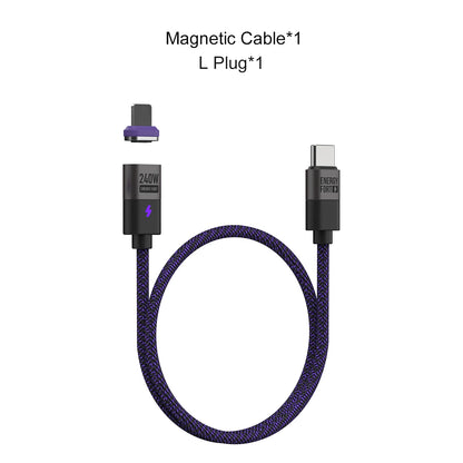 PD 240W Magnetic USB C To Type C Micro USB Fast Charger For Samsung S24 S23 S22 Ultra/Xiaomi 14Pro/iPhone 15 Pro Max/MacBook Air