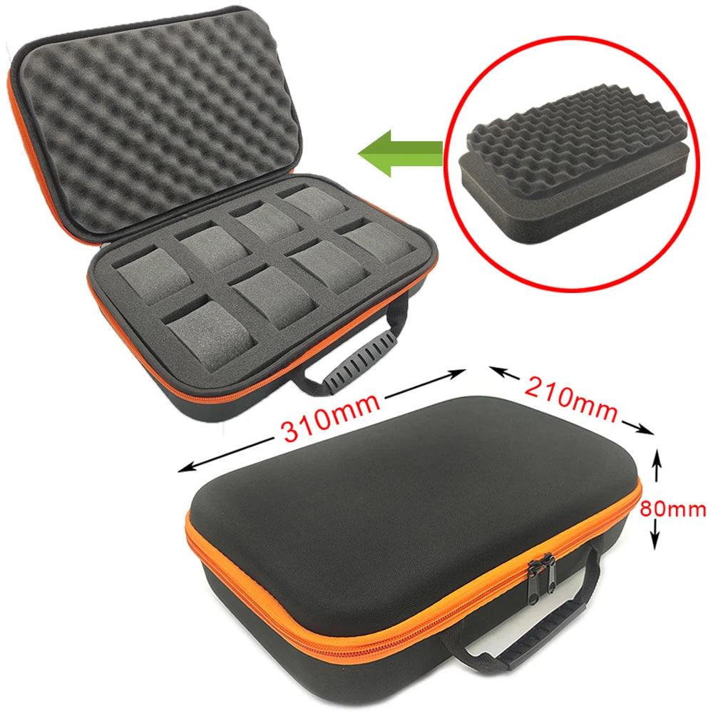DIY Foam Hard Carry Case Storage Box Travel Zipper Bag For Outdoor Tool Accessories Personalization Shockproof Camera Bag